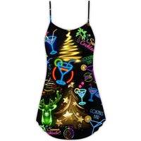 cocktail-christmas-neon-art-drinking-cami-dress