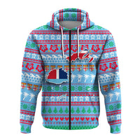 Fiji Christmas Zip Hoodie Ugly Christmas LT12 - Wonder Print Shop