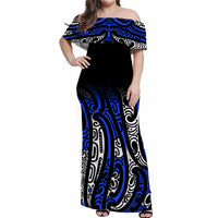 new-zealand-off-shoulder-long-dress-maori-nz-unique-blue