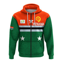 Custom Vanuatu Penama Province Zip Up Hoodie Flag Style LT12 - Wonder Print Shop