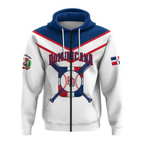 Custom Dominican Republic Zip Hoodie Baseball Pride LT12 - Wonder Print Shop