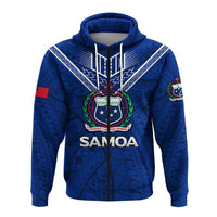 Samoa Zip Hoodie Samoan Warrior Pride LT12 - Wonder Print Shop
