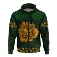 Celtic Disk Ornament Triple Spiral Hoodie LT12 - Wonder Print Shop