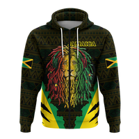 Jamaica Rastafarian Lion Pride Hoodie LT12 - Wonder Print Shop