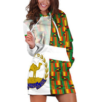 Eritrea Hoodie Dress Kente Pattern LT13 - Wonder Print Shop