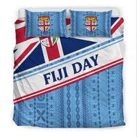 Fiji Day Bedding Set - Tapa Pattern With Flag LT12 - Wonder Print Shop