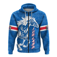 Icelandic Horse Pride Zip Hoodie LT12 - Wonder Print Shop