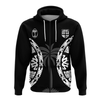 Custom Personalised Fiji Rugby Sevens Fijian Tapa Pattern Hoodie LT12 - Wonder Print Shop