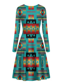 blue-native-american-pattern-native-american-long-sleeve-dress