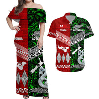New Zealand Tonga Matching Hawaiian Shirt And Dress Together Green LT8 - Wonder Print Shop