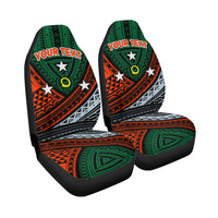 Custom Personalised Vanuatu Penama Province Tribal Pattern Car Seat Covers - LT12 - Wonder Print Shop