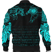 Viking Bomber Jacket Raven and Wolf Special Tattoo RLT12 - Wonder Print Shop