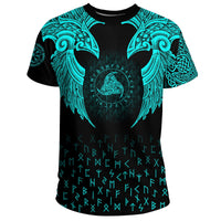 Viking T Shirt Nordic Raven Tattoos RLT12 - Wonder Print Shop