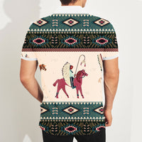 Native American Chief Horse Polo T Shirt 3D LT10 - Wonder Print Shop