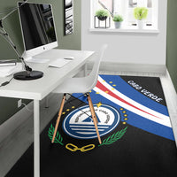 Cape Verde Area Rug Flag Version Black LT13 - Wonder Print Shop