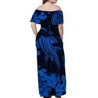 Hawaii Matching Hawaiian Shirt And Dress Polynesia Blue Shark LT13 - Wonder Print Shop