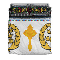 (Custom Personalised) Eritrea Tibeb Bedding Set Eritrean Cross Mix Flag Ver.02 LT13 - Wonder Print Shop