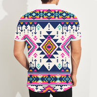 Pink Pattern Native American Polo T Shirt 3D LT10 - Wonder Print Shop