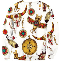 Owl Bison Pattern Native American 3D Sweatshirt LT10 - Wonder Print Shop