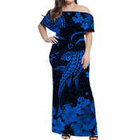 Hawaii Matching Hawaiian Shirt And Dress Polynesia Blue Shark LT13 - Wonder Print Shop