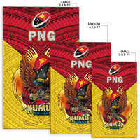 Papua New Guinea Rugby Kumul Pride Area Rug LT2 - Wonder Print Shop