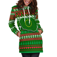 Cook Islands Christmas Hoodie Dress - Ugly Christmas LT12 - Wonder Print Shop