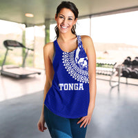 Tonga Women Tank Top Tongan Blue Turtle LT12 - Wonder Print Shop