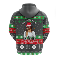 Christmas Jesus Birthday Party Ugly Pattern Hoodie LT12 - Wonder Print Shop