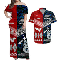 New Zealand Tonga Matching Hawaiian Shirt And Dress Together Blue LT8 - Wonder Print Shop