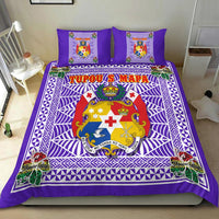 (Tupou S Mapa) Tonga Pattern with Coat of Arms Bedding Set LT4 - Wonder Print Shop