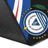 Cape Verde Area Rug Flag Version Black LT13 - Wonder Print Shop
