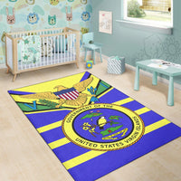 US Virgin Islands Area Rug Egales with Seal LT4 - Wonder Print Shop