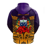 Custom Samoa Hoodie Hibiscus With Tribal LT12 - Wonder Print Shop