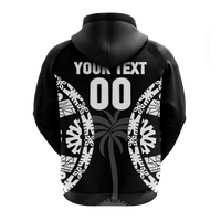 Custom Personalised Fiji Rugby Sevens Fijian Tapa Pattern Hoodie LT12 - Wonder Print Shop