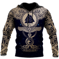 Viking Clothing Viking Wolf and Ravens Hoodie RLT12 - Wonder Print Shop
