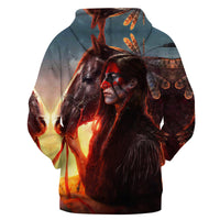 Native American Chief and Horse 3D Hoodie LT10 - Wonder Print Shop