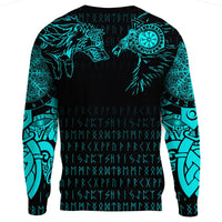 Viking Sweatshirt - Raven and Wolf Special Tattoo RLT12 - Wonder Print Shop