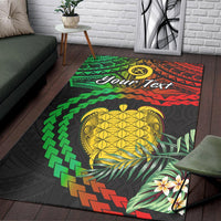 (Custom Personalised) Vanuatu Heart Polynesian Area Rug Turtle Sand Drawings LT13 - Wonder Print Shop