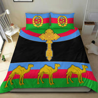 Eritrea Bedding Set Cross Flag Camel Black LT13 - Wonder Print Shop
