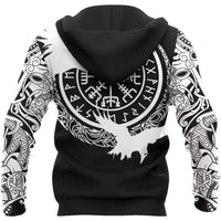 Viking Clothing Viking Huginn Tattoo Hoodie RLT12 - Wonder Print Shop