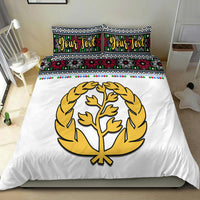 (Custom Personalised) Eritrea Tibeb Bedding Set Eritrean Cross Mix Flag Ver.01 LT13 - Wonder Print Shop