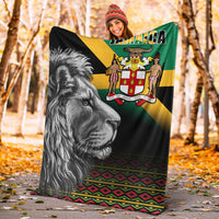 jamaica-lion-premium-blanket-jamaican-pattern-version-black