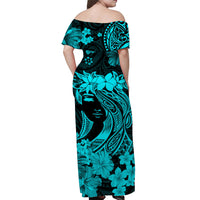 hawaii-off-shoulder-long-dress-polynesia-turquoise-attractive-hula-girl