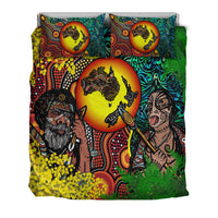 Australia Aboriginal Kangaroo Combine New Zealand Maori Kiwi Bird Bedding Set - LT2 - Wonder Print Shop