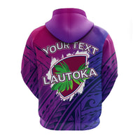 Custom Lautoka Rugby Union Fiji Hoodie Tribal Tattoo LT12 - Wonder Print Shop