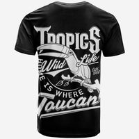 Belize Taucan Style T Shirt Ver2 Black LT20 - Wonder Print Shop