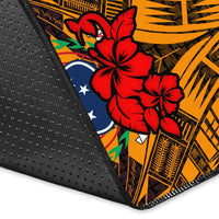 Samoa Area Rug Hibiscus With Tribal LT12 - Wonder Print Shop