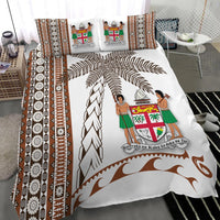 Fiji Bedding Set - Tapa Pattern With Coconut Tree LT12 - Wonder Print Shop