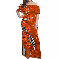 custom-personalised-hawaii-off-shoulder-long-dress-polynesia-orange-hibiscus-and-map-mystical