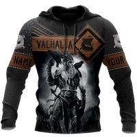 Custom Viking Clothing Personalized Odin Valhalla Viking Hoodie RLT12 - Wonder Print Shop